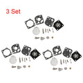 Set of 3 Carburetor Gasket Kit for Poulan Craftsman Trimmer (Zama C1Q C1U RB-47)