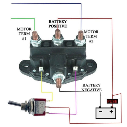 6 Terminal Winch Relay Solenoid for Truck Model (12 Volt)