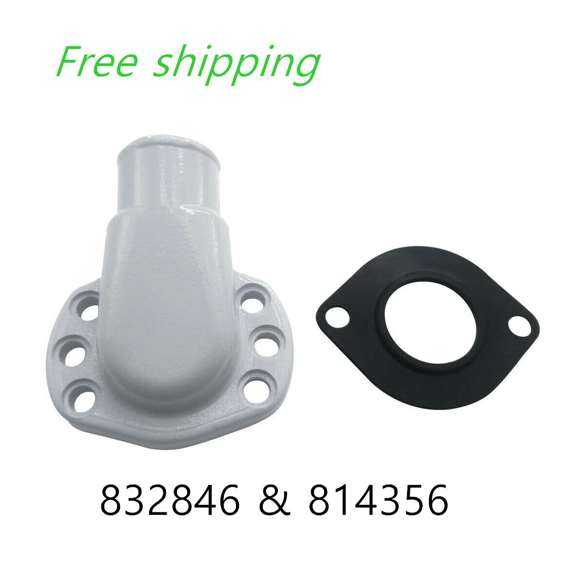 Water Hose Connection with Seal for Volvo Penta Sterndrives (832846, 814356)