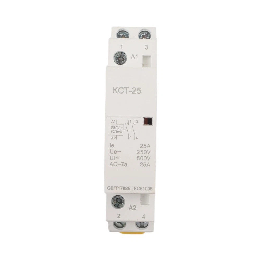 25A 2P Electromagnetic Contactor AC230V DC24V for Indoor Electrical Use