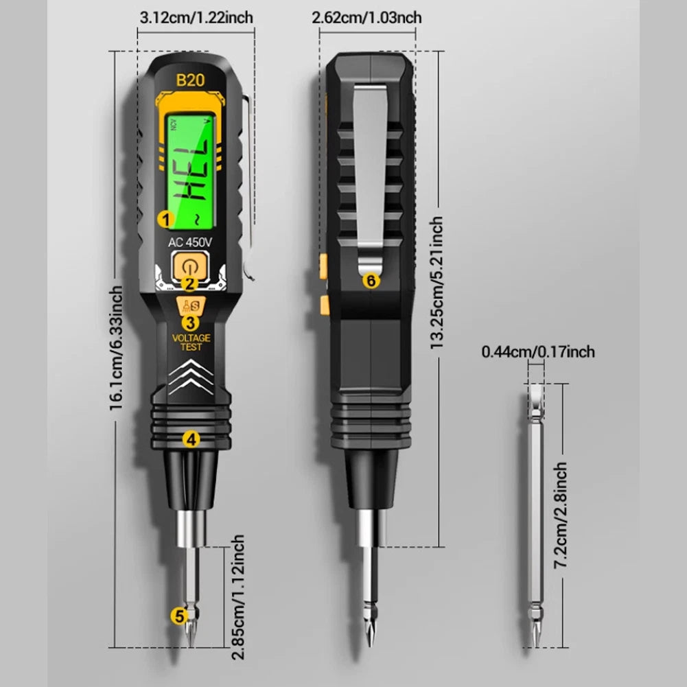 2-in-1 Voltage Tester and Screwdriver Tool for Household Use