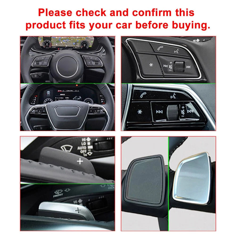 Steering Wheel Shift Paddle Extensions for Audi A3 A4 A5 A7 Q3 Q7 (2013–2020)