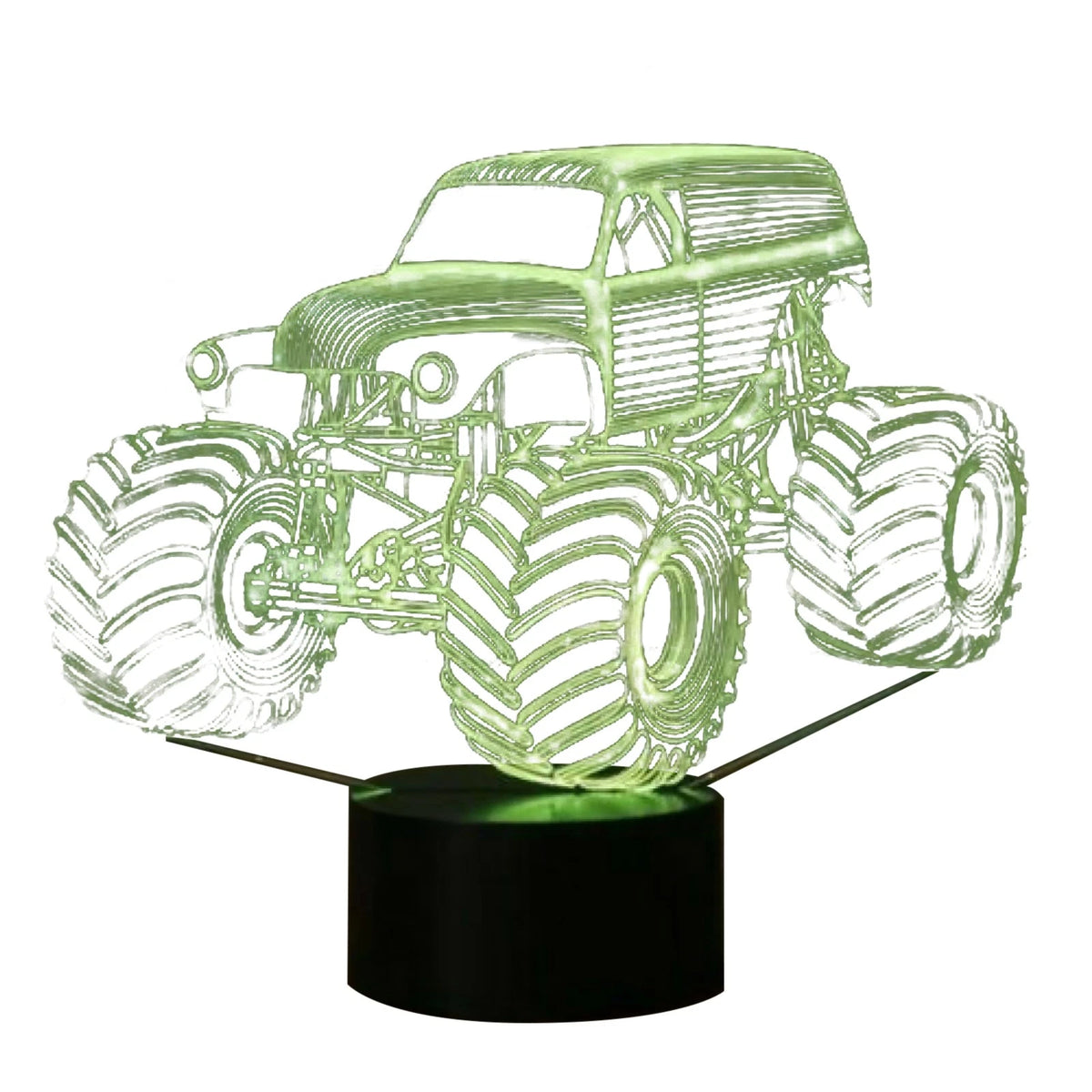 7-Color Change 3D Desk Lamp for Grave Digger Monster Tractor