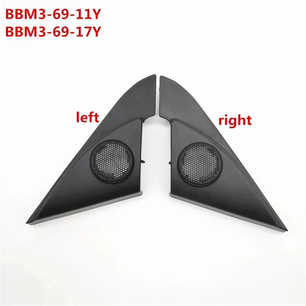 2X A-Pillar Horn Covers for Mazda 3 (2010–2013) BBM3-69-11Y, BBM3-69-17Y