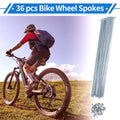 Spokes Nipple Set 12G 290mm Carbon Steel Galvanized Universal for Bicycle