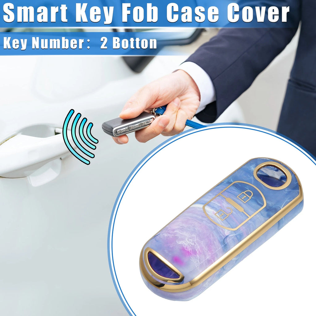 Smart Key Fob Case Cover 2 Buttons for Mazda CX-3 CX-4 CX-5 (2016–2024)