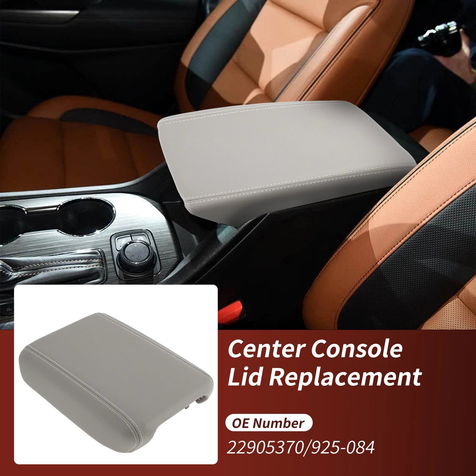 Center Console Armrest Lid Replacement for Chevy Traverse GMC Acadia (2009–2019)