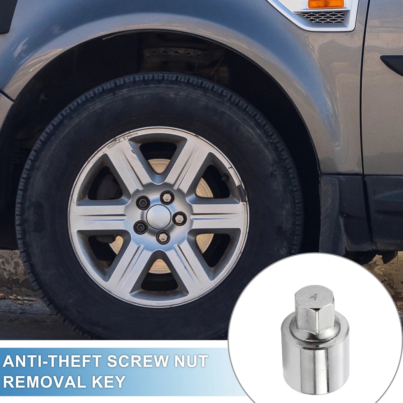 Type A Wheel Lock Lugnut Removal Key Socket for Range Rover