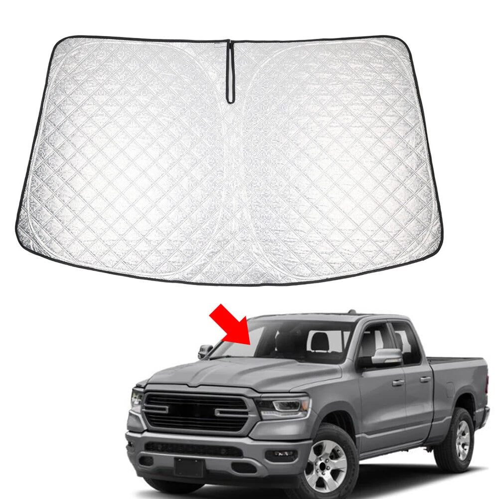 Foldable Windshield Sun Shade for Dodge RAM 1500 (2019–2025)