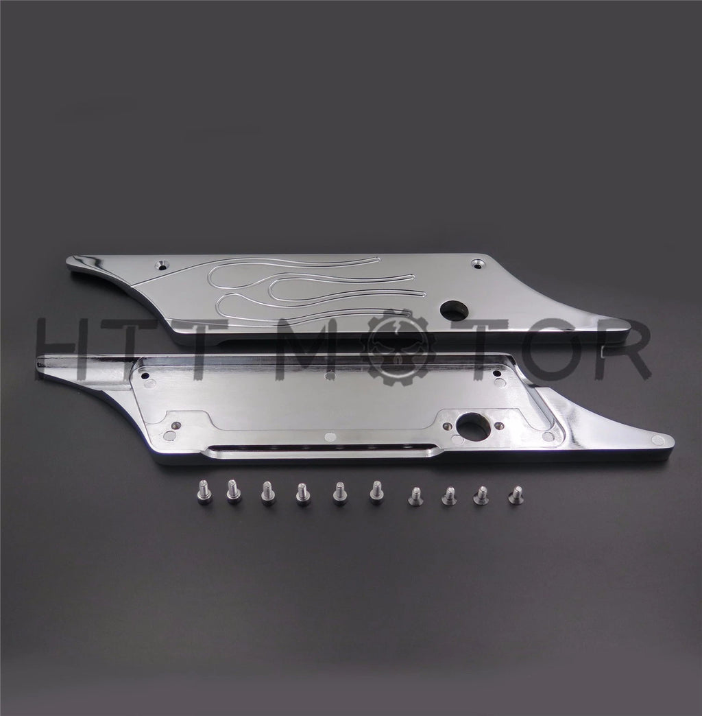 Chrome Billet Saddlebag Latch Cover for Harley Touring (1993–2013)