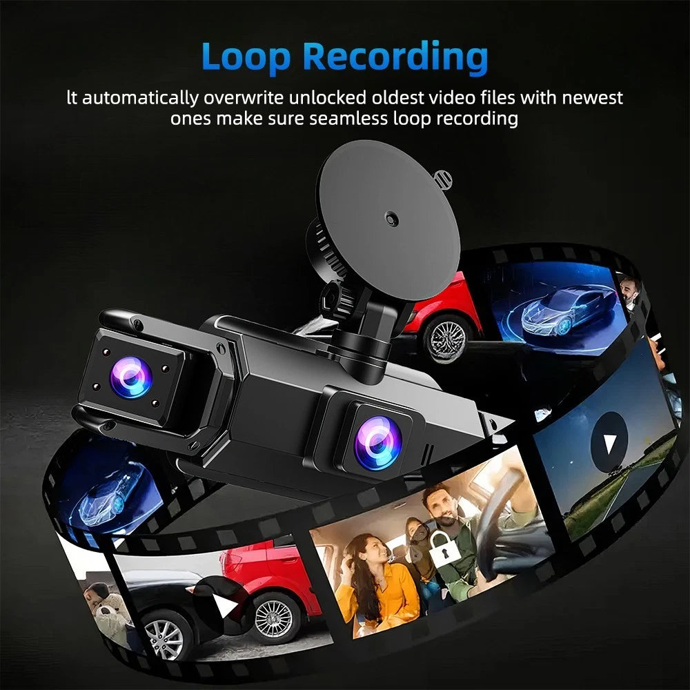 4 Channel FHD 1080P Dash Cam Front & Rear with G-Sensor (2015–2023)