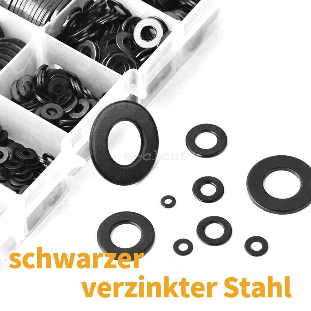 500PCS Nylon Flat Washers for Industrial Fixings
