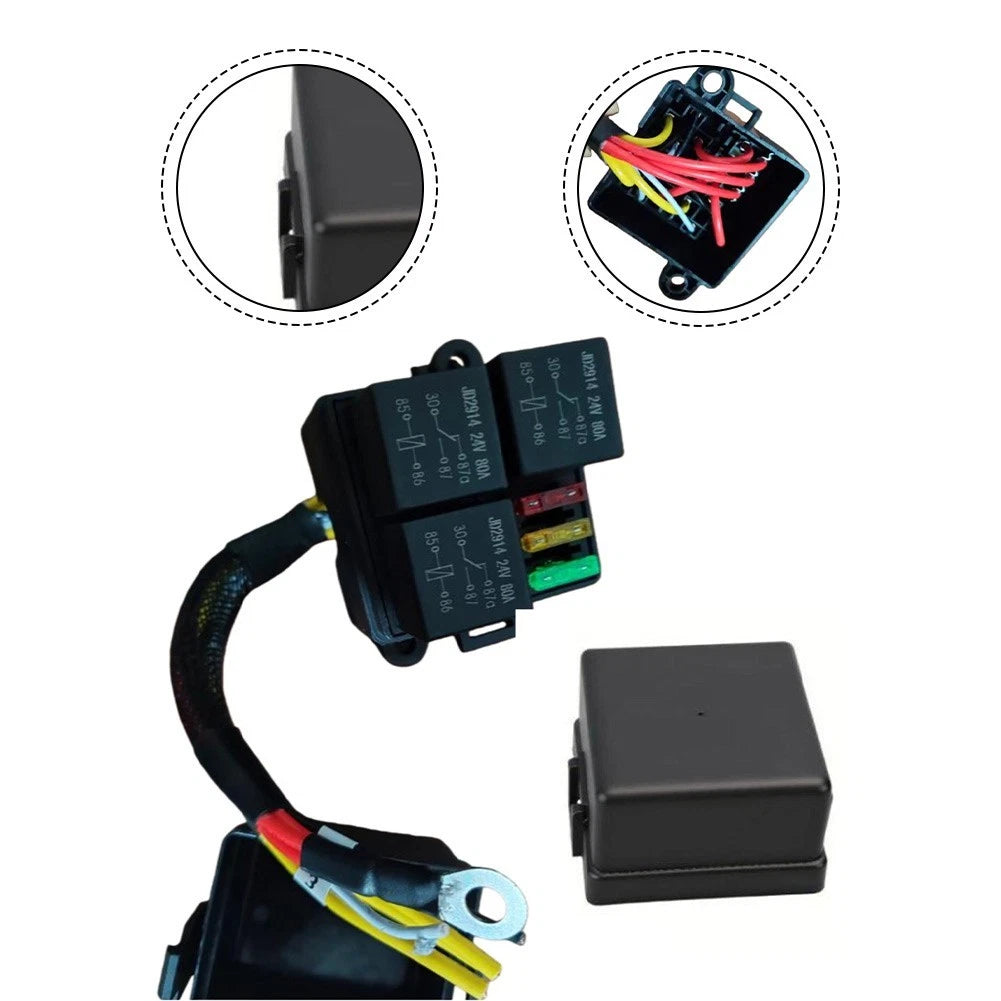 24V Fuse Relay Box Pre-wired Kit for ATC Blade Fuses