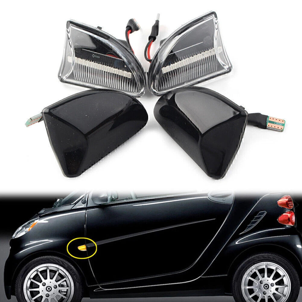 LED Sequential Dynamic Side Marker Turn Signal Light for Smart Fortwo W451 (2007–2014)