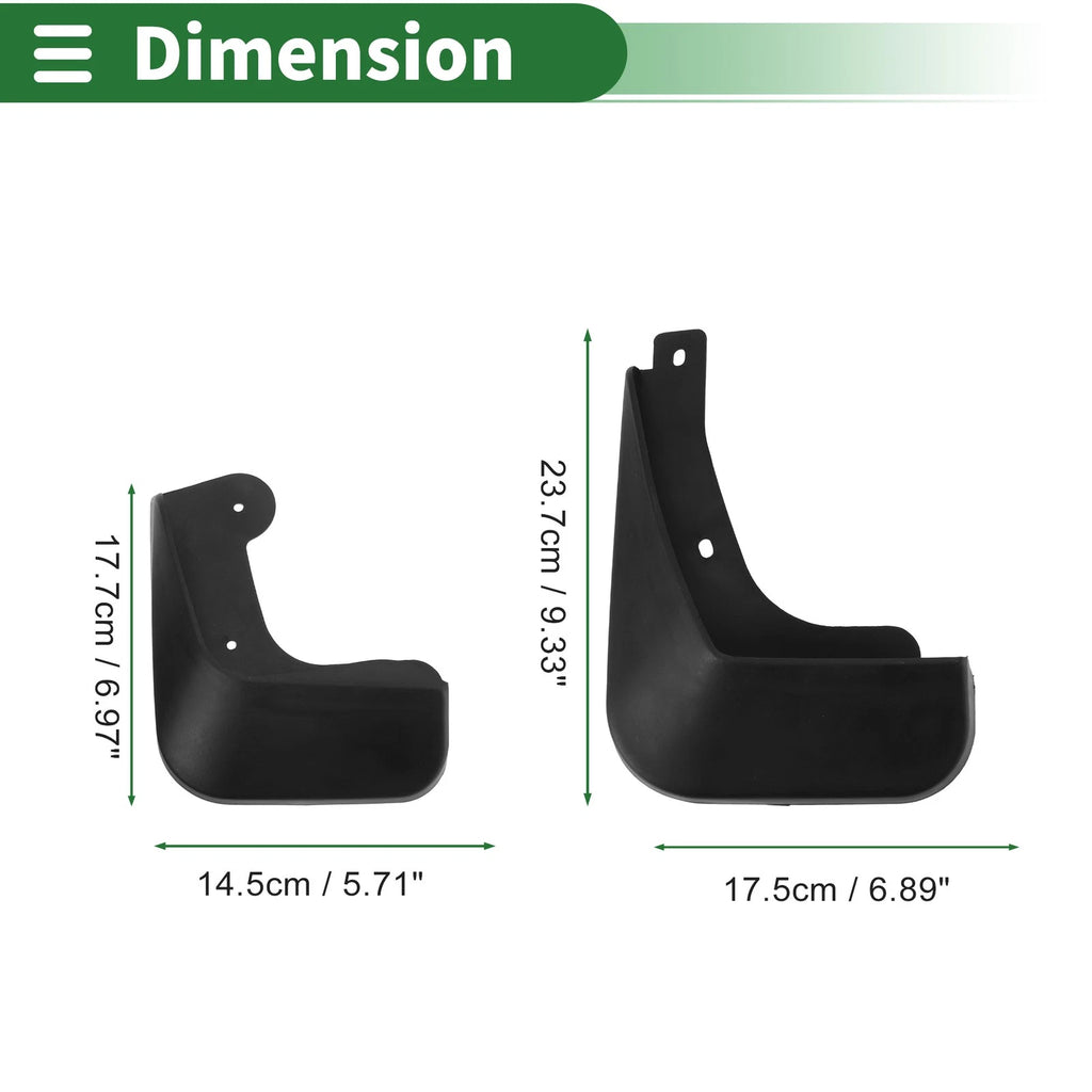 Mud Flaps Splash Guards for Kia Soul (2010–2013) W/ Mount Accessories