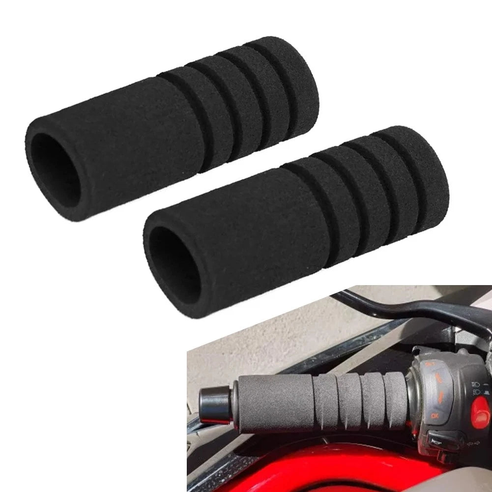 1 Pair Foam Sponge Non-Slip Handlebar Grips for Universal Motorcycle