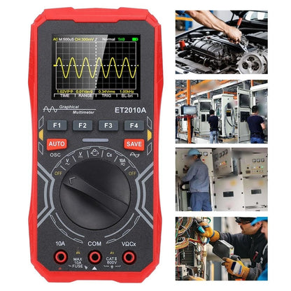 ET2010A Handheld Oscilloscope Multimeter 320x240 Color Display