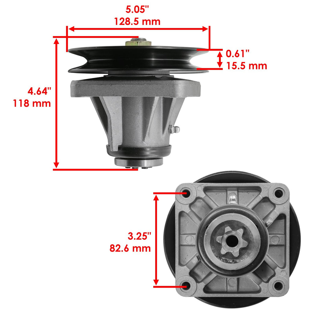 Spindle Assembly With Pulley Bolt for MTD Lawn Tractor (2000–2019)