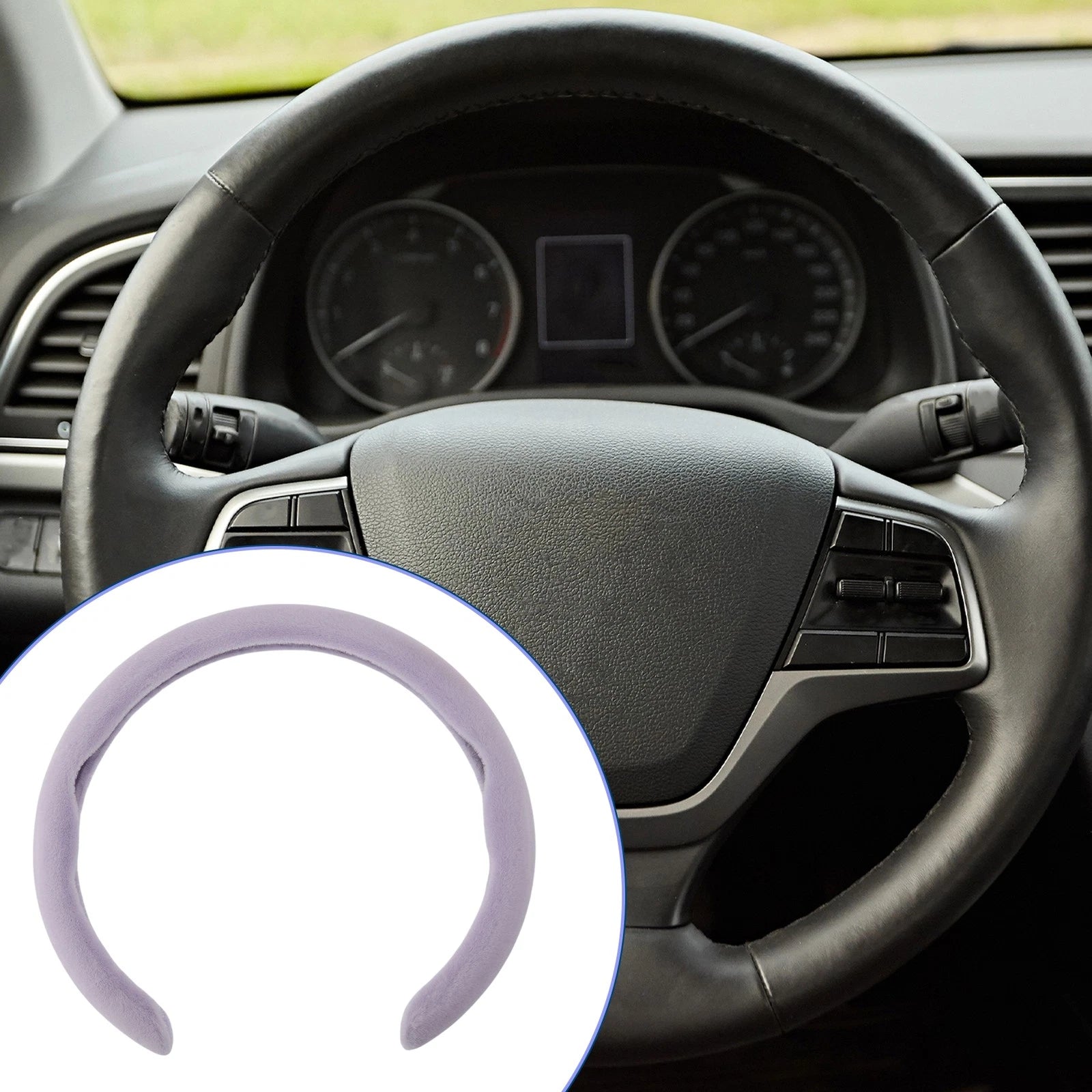 Steering Wheel Cover for Car (14.96", Violet)