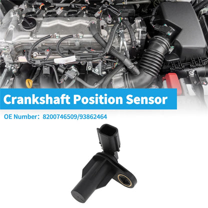 2 Pins Crankshaft Position Sensor 8200746509 for Renault Clio Laguna Megane (2007–2016)