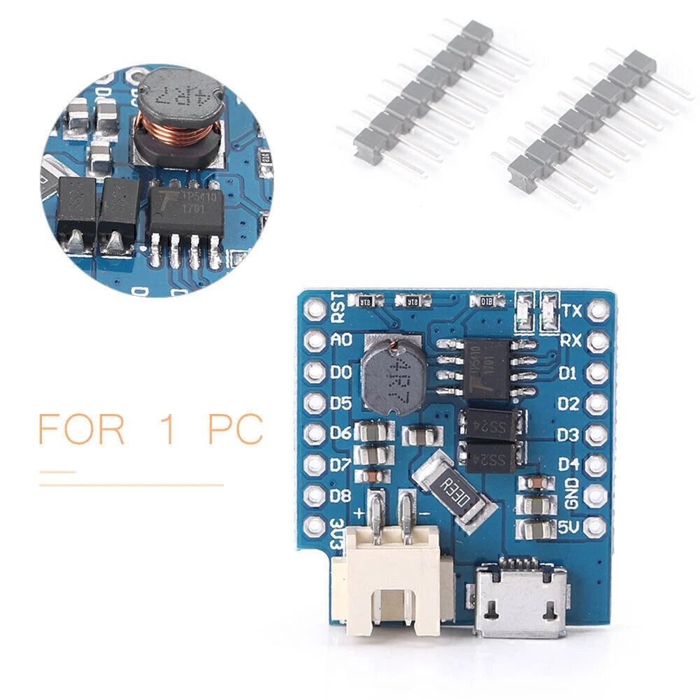 Battery Shield single lithium battery Charging & Boost For WeMos D1 mini