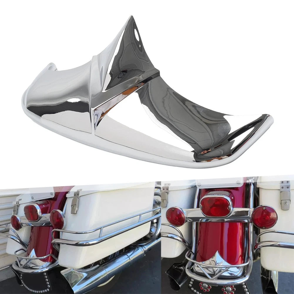 Chrome Rear Mudguard Tip Trim For Harley Electra Glide FL FLH FLHF 1958-1966