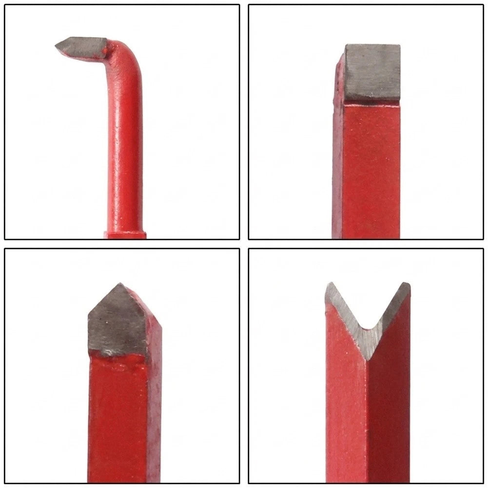 9-Piece Cemented Carbide Lathe Tool Set for External Internal Turning