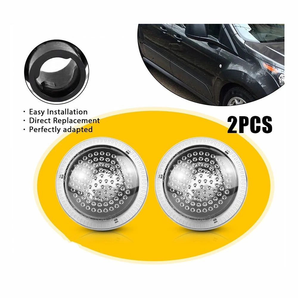 2Pcs Side Marker Light Housings for Ford Transit Connect (2010–2021)