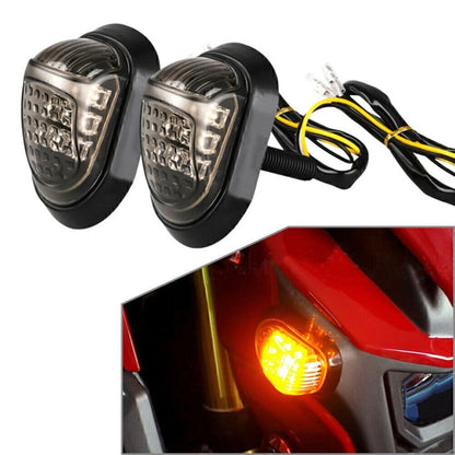 2X Flush Mount Turn Signals for Universal Motorcycles (LED Amber)