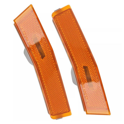 Set of 2 Front Bumper Side Marker Light Shells for Lincoln MKX (2007–2010) Amber