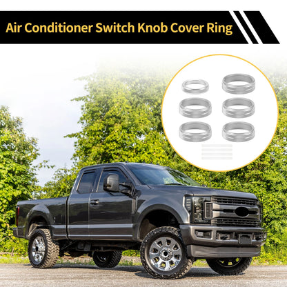4WD Trailer Air Conditioner Switch Knob Cover Ring for Ford F-150 (1997–2020)