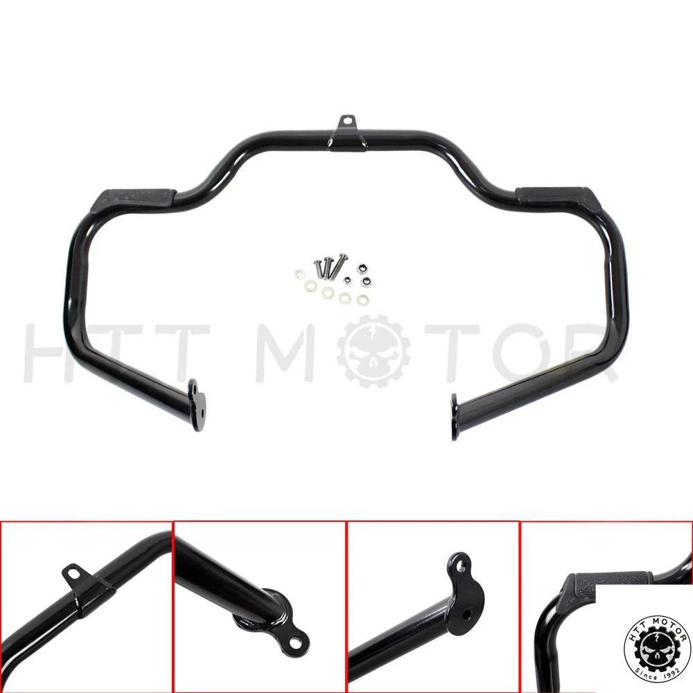 Black Engine Guard Crash Bar for Harley Touring (2009–2017)