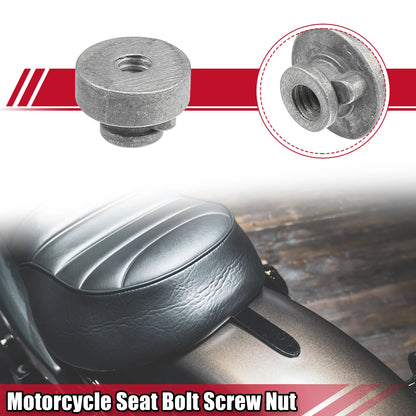 Motorcycle Seat Bolt Mount Nut for Harley Davidson Touring Sportster (1/4"-20)