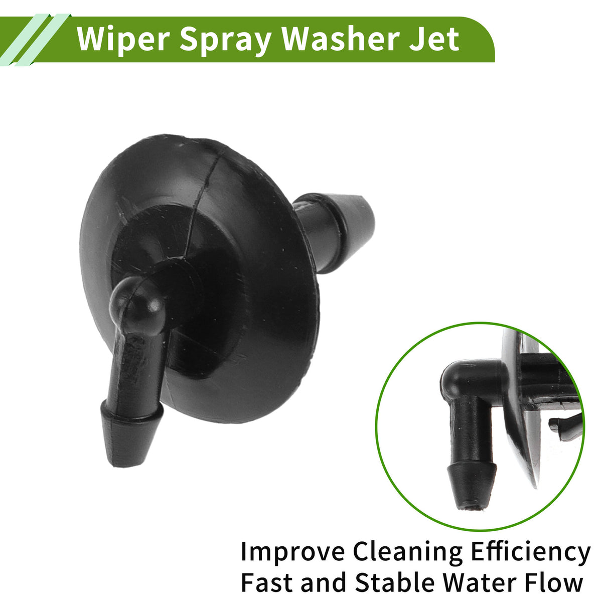 Windshield Washer Nozzle With Hose Connector for Dodge (2005–2010)