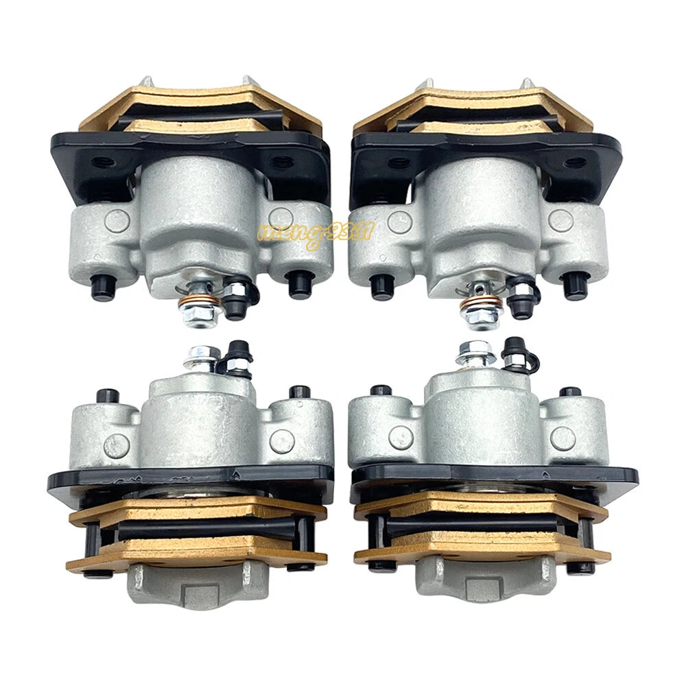 Front & Rear Brake Calipers W/Pads for Arctic Cat Wildcat X 1000 (2013–2018)