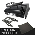 Matte Black Razor Trunk Pad for Harley Touring (2014–2026)