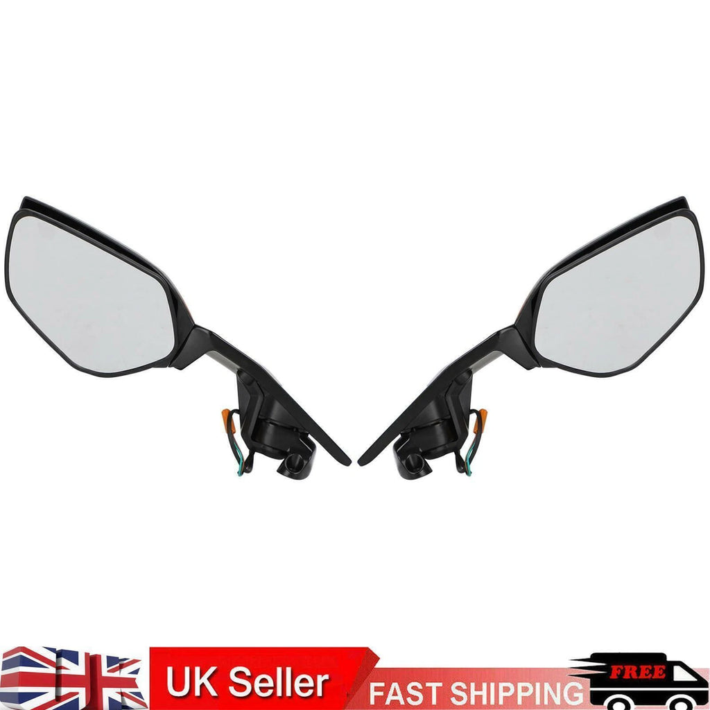 Rearview Side Mirrors w/Turn Signal for Kawasaki ZX-10R ZX-10RR (2016–2020)
