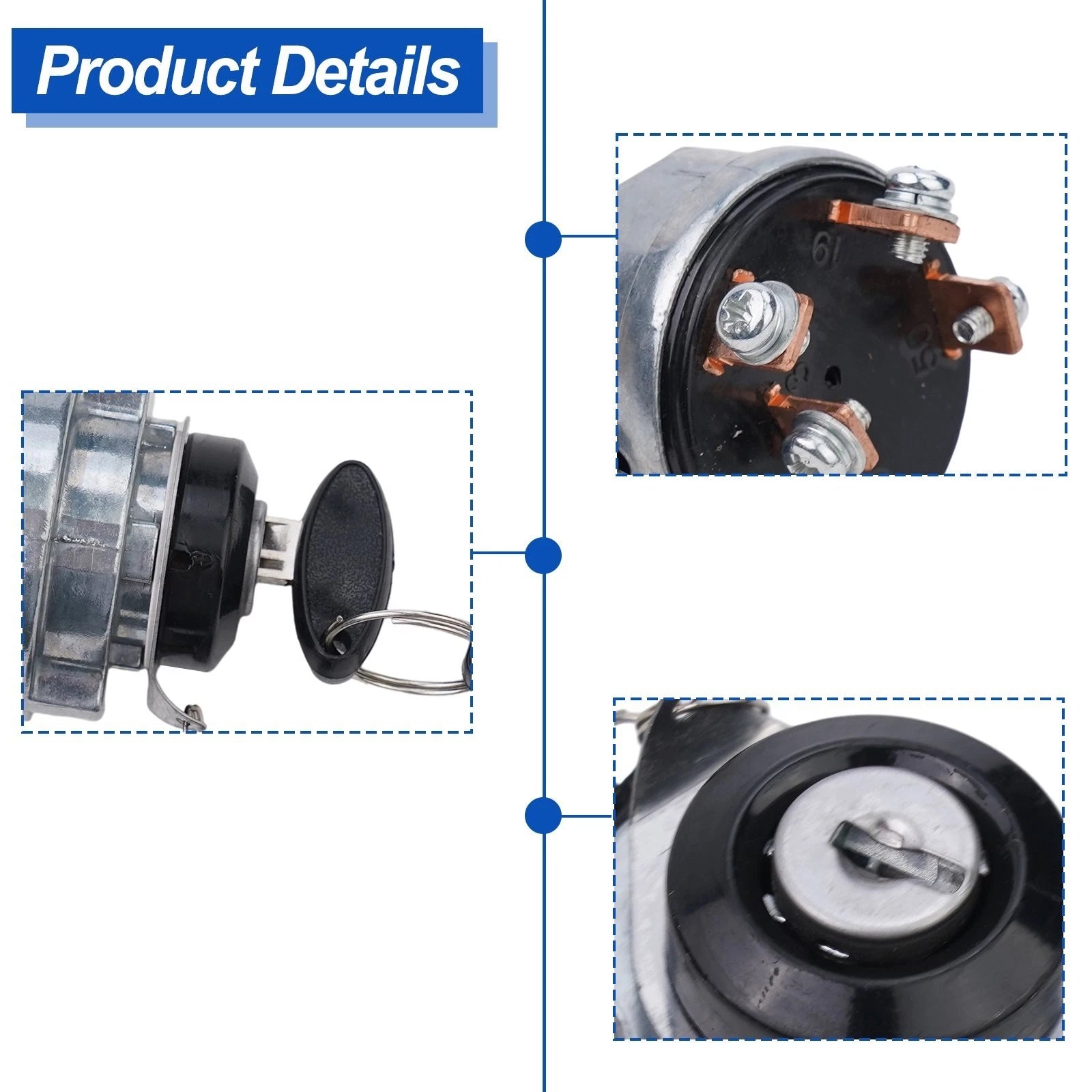 Ignition Switch for Ford Tractors & Skid Steer Loaders