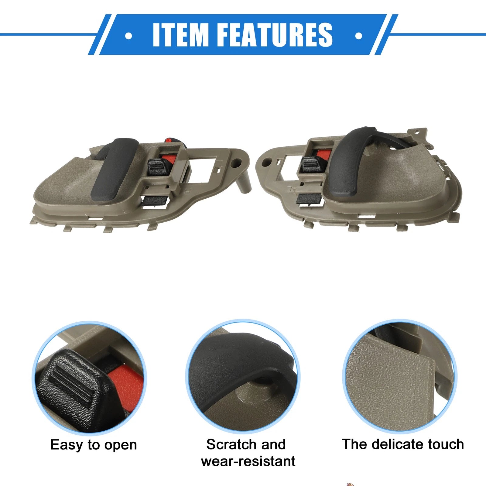 2X Interior Door Handle for Chevy Suburban, GMC (1995–1999)