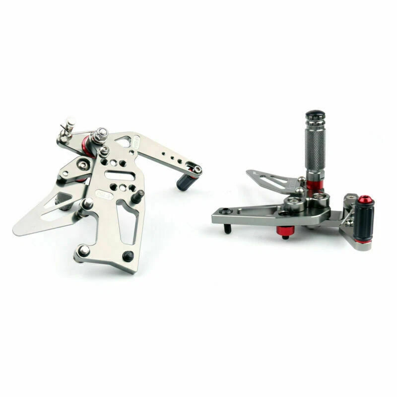 Aluminum Rearsets Footpegs Pedals for Speed Triple 1050 (2011–2015) Black T9