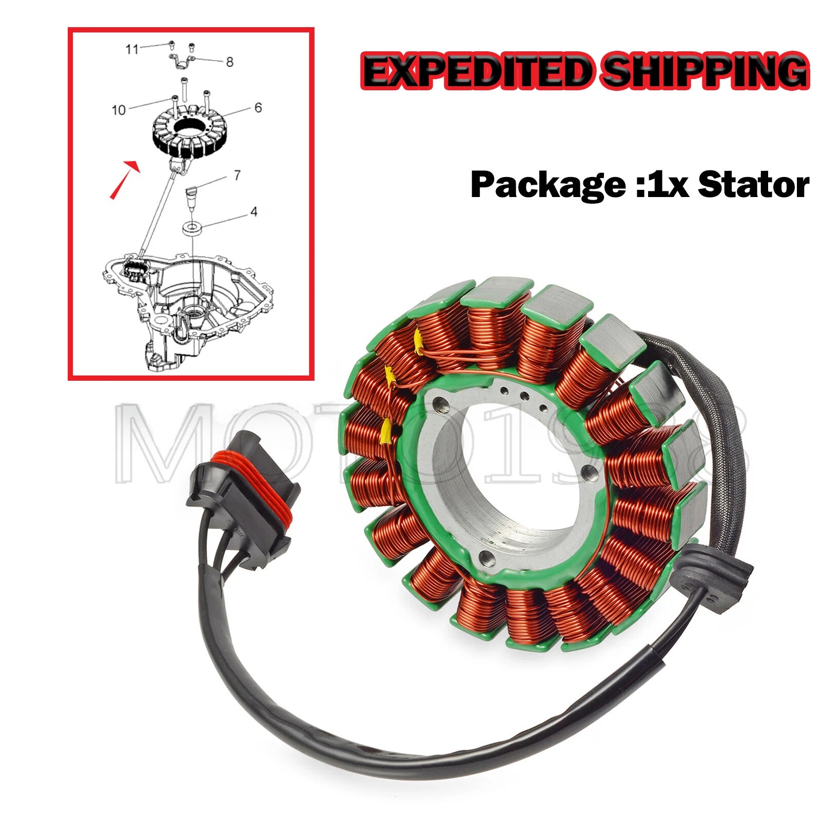 Stator for Polaris Ranger 570 EFI (2014–2015) 4015340 4013970 4013013