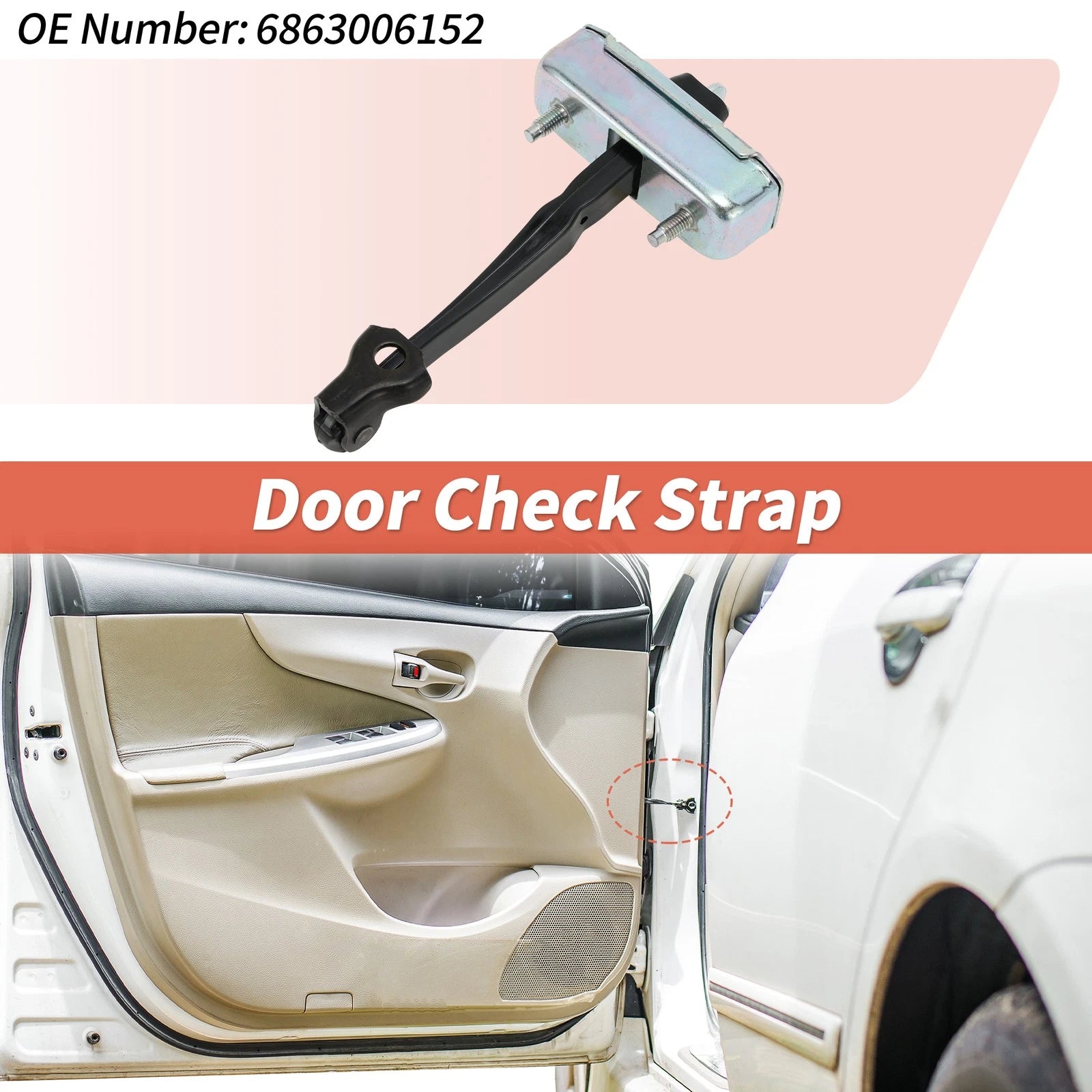 Tailgate Door Check Strap Replacement for Toyota Camry (2018–2022)