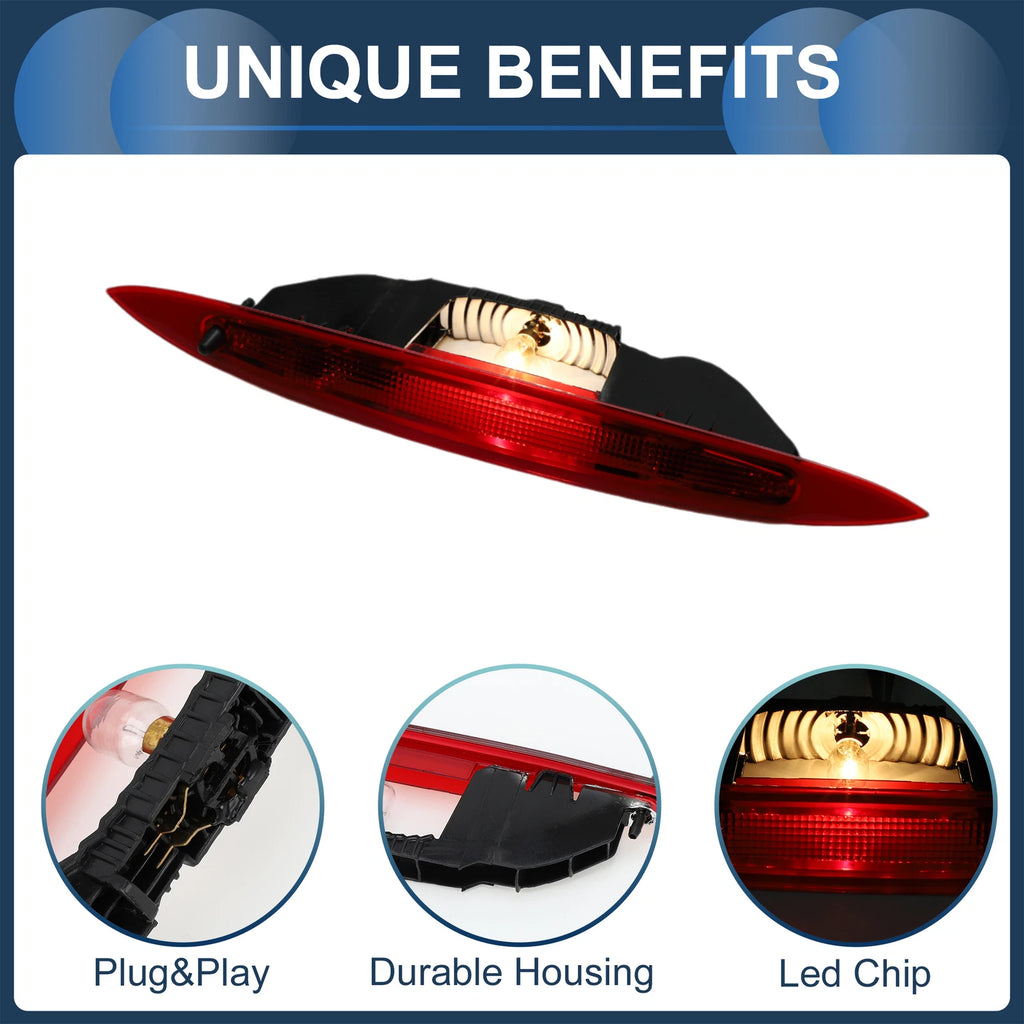LED Third Brake Light for Renault Modus (2004–2012) Red Housing