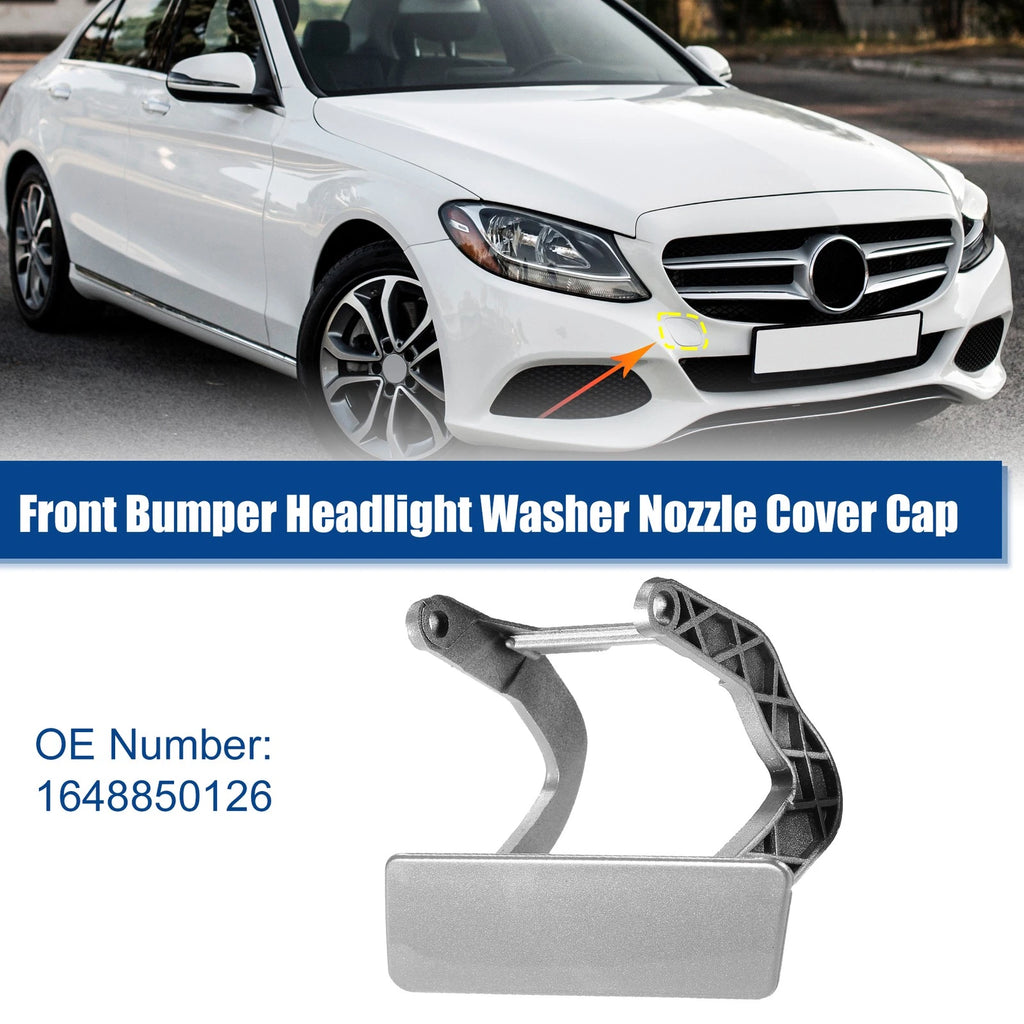 Headlight Washer Cover Right Side Front for Mercedes Silver Tone (2005–2015)