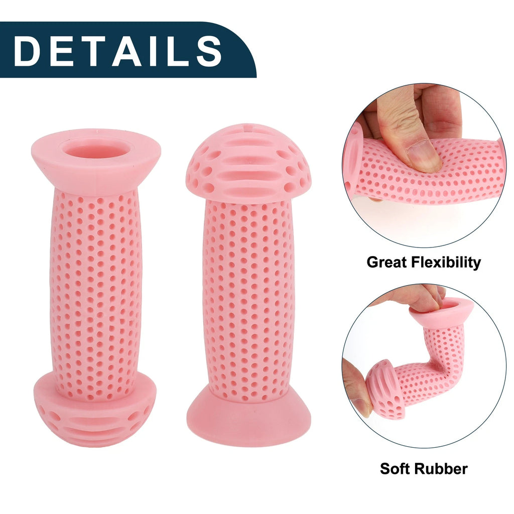Handlebar Grip Cover 100mm Soft MTB End Grips Protector for Pink (1 Pair)