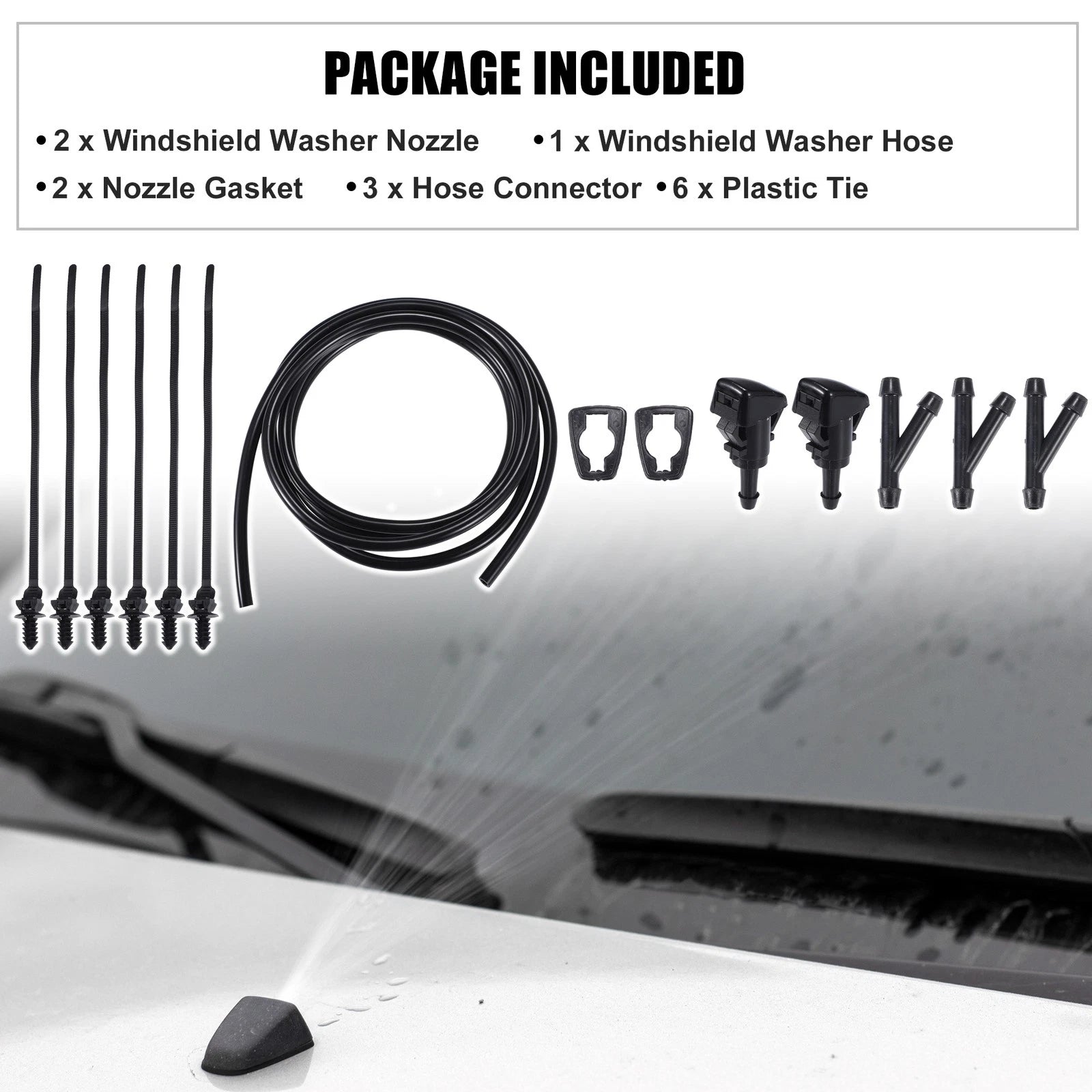 Windshield Washer Nozzle Spray Replacement for Mitsubishi Eclipse (2006–2012)