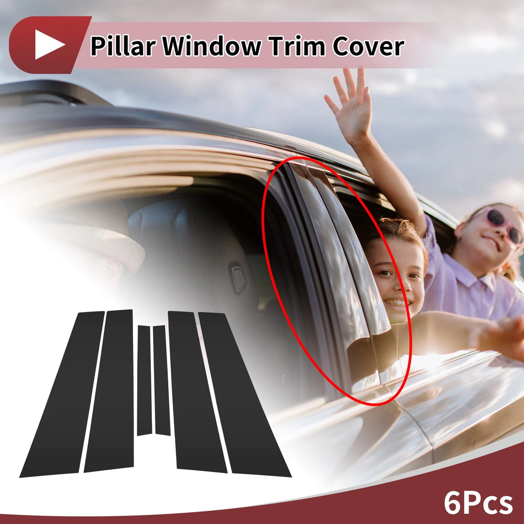 Door Pillar Window Trim for Ford Focus (2019–2023) Black