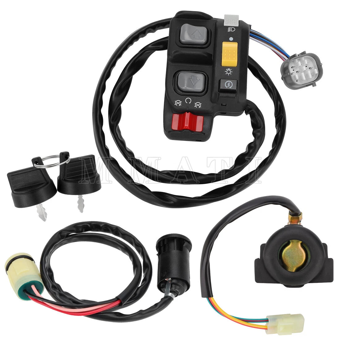 Handlebar Ignition Key Switch w/Relay for Honda Foreman Rubicon 500 (2001–2006)
