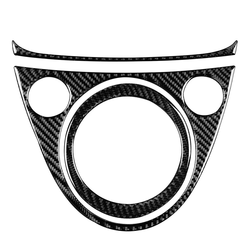 Inner Central Console Gear Shift Panel Cover Trim for Fiat 500 (2012–2015) Black