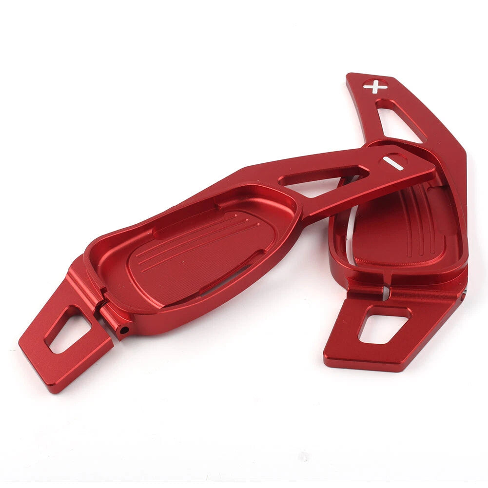 2pc Steering Wheel Shift Paddle Trim Cover for Audi A5/S5 (2016) Red